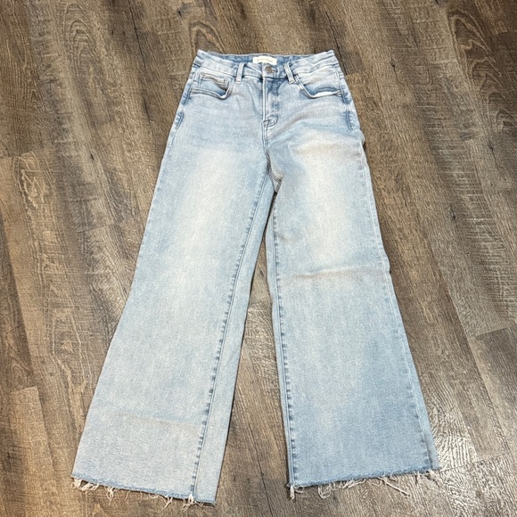 Stylish Light Blue Flare Jeans for Women - Picture 1 of 7